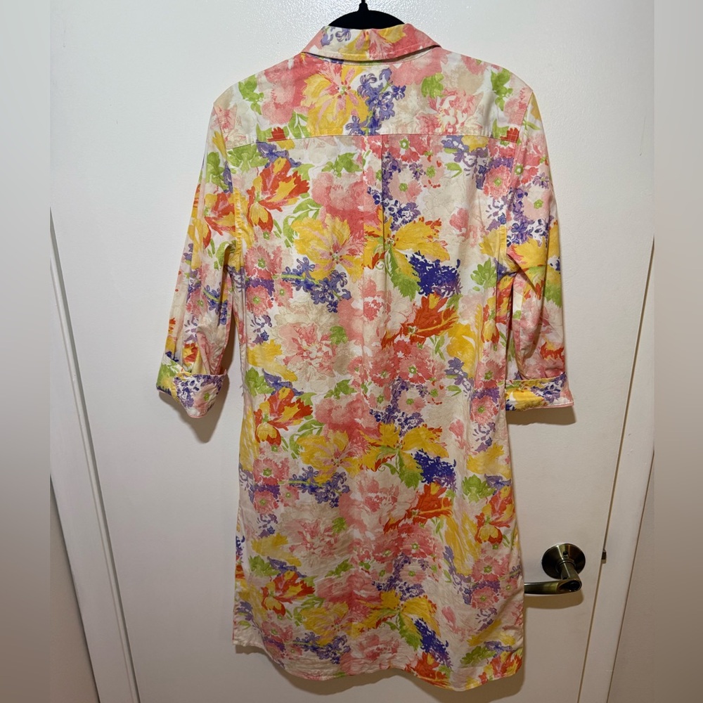 Liz Claiborne Vibrant Floral Long Sleeve Dress - Picture 3 of 3